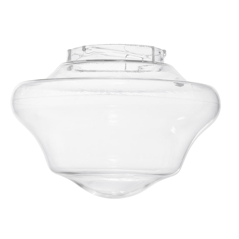 myFanimation Ceiling Fan Schoolhouse Glass - Clear, Clear