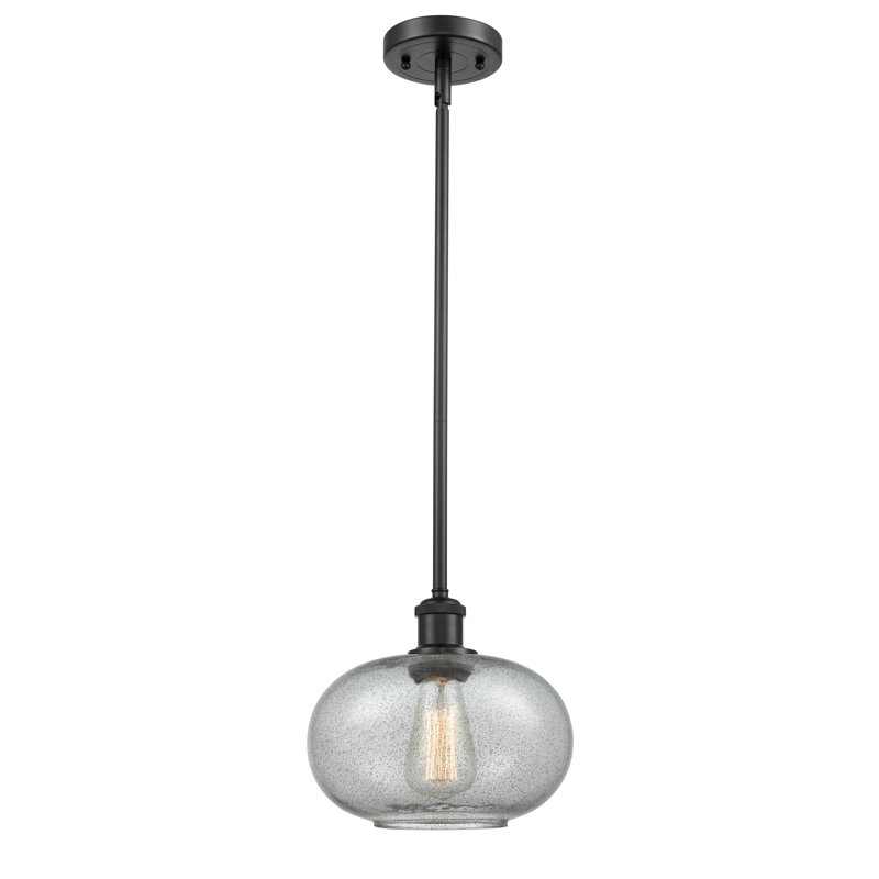 Luminaire sphère suspendu 1 lumières simple Bethlehem, Ampoule non incluse, Anthracite, Noir mat