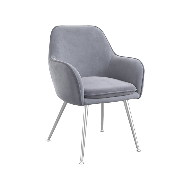 TARA DINING CHAIR (2 PER PACK), Silver, Grey