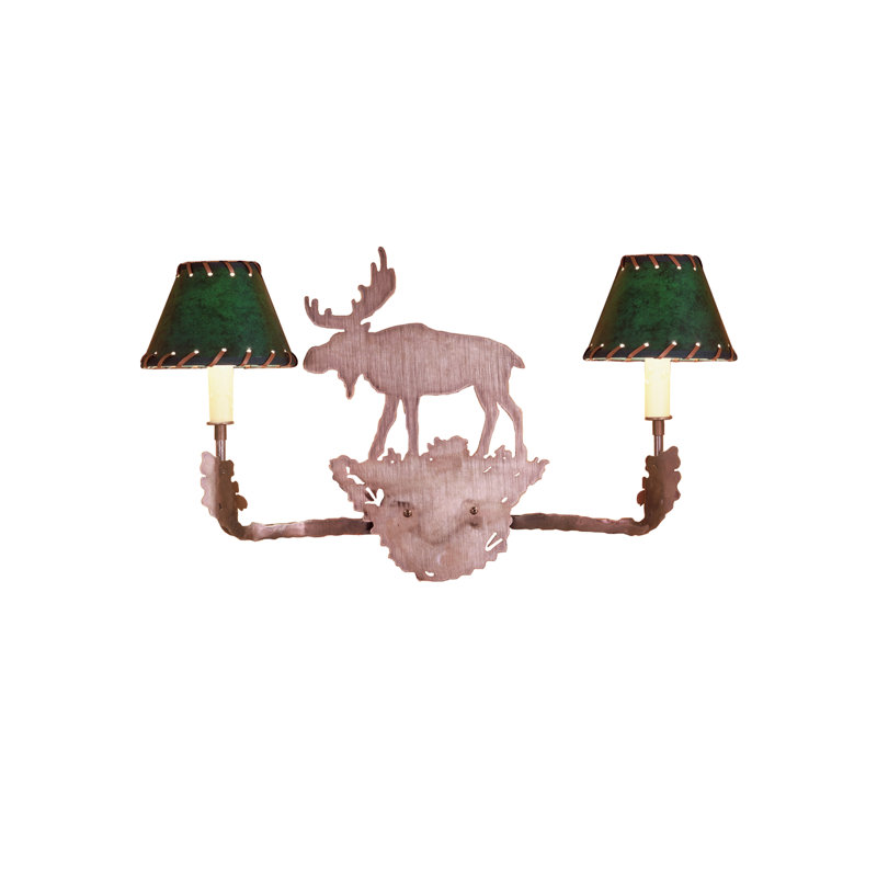 Antique Copper 14" x 20" Rustic Lodge Sconce