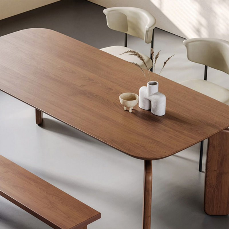 High-end solid wood table set, 29.52"H x 78.74"L x 31.49"W