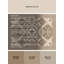Tapis oriental doux et moelleux à motif de triangles à motif oriental classique en polett-146412666