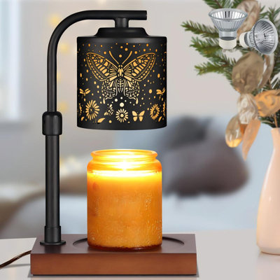 Candle Warmer Lamp With Adjustable Height Dimmable For New Home Decor Electric Candle Warmer For Jar Candles.(Butterfly)