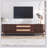 Rattan TV Stand for TVs up to 75'', Modern Farmhouse Media Console, Entertainment Center with Solid Wood Legs, TV Cabinet for Living Room,Home Theatre