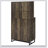 Harlie Rustic Oak 2-Door Wine Cabinet With Herringbone Front, Ample Storage, And Adjustable Shelves For Elegant Home Decor