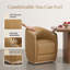 Chaises de baril en cuir véritable à roulettes avec roulettes-98213838