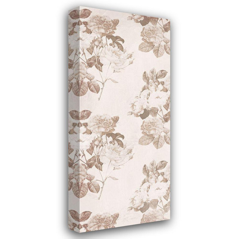 «Lark Manor ™ Villa, Milli Gallery», art sur toile tendue: Motif de fleur sépia, H 40 po x l 18 po