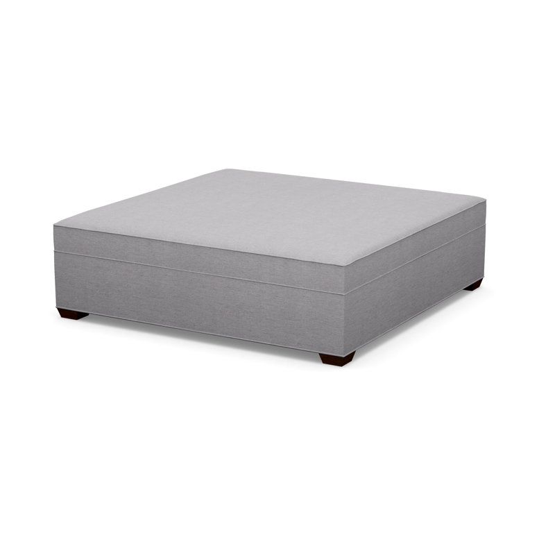 Square Ottoman, 8938-81, Walnut