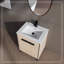 Base de meuble-lavabo 24 po avec lavabo, armoire de rangement avec portes, bois d'ingénierie