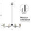 Lustre à intensité variable à 8 lumières de style l 38 po Maroneia-1727881489