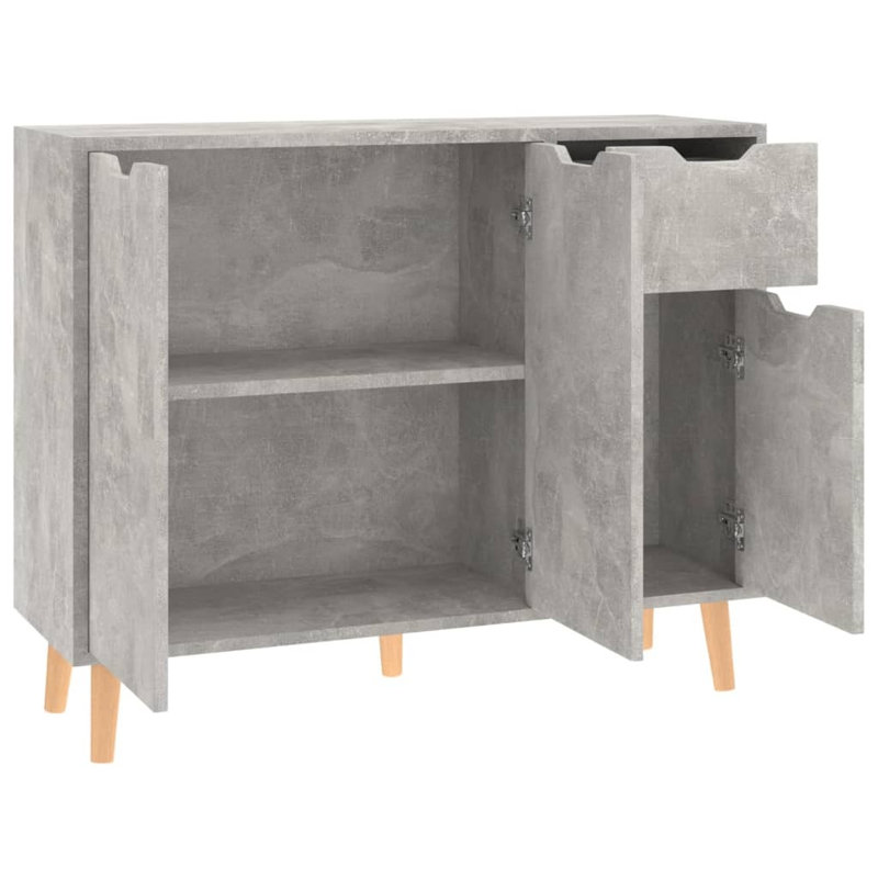 Cliffo 90cm Sideboard, Concrete Grey