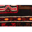 Tapis noir Teimani 2 pi 11 po x 5 pi 0 po