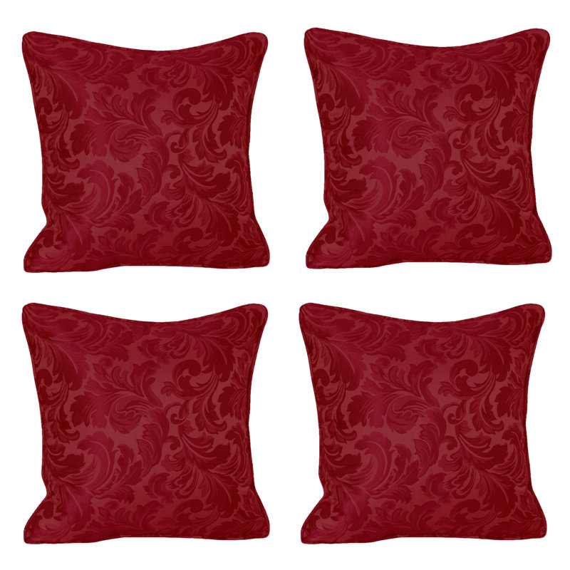 Doolittle Floral Square Cushion, Wine