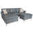Similicuir gris est en rupture de stock