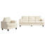 Ensemble de canapé de salon 2 pièces de 82 po de largeur pour petits espaces - Canapé modulaire avec tissu chenille, fauteuil convertible et coussins amovibles-807664015