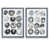 Toile avec cadre gris