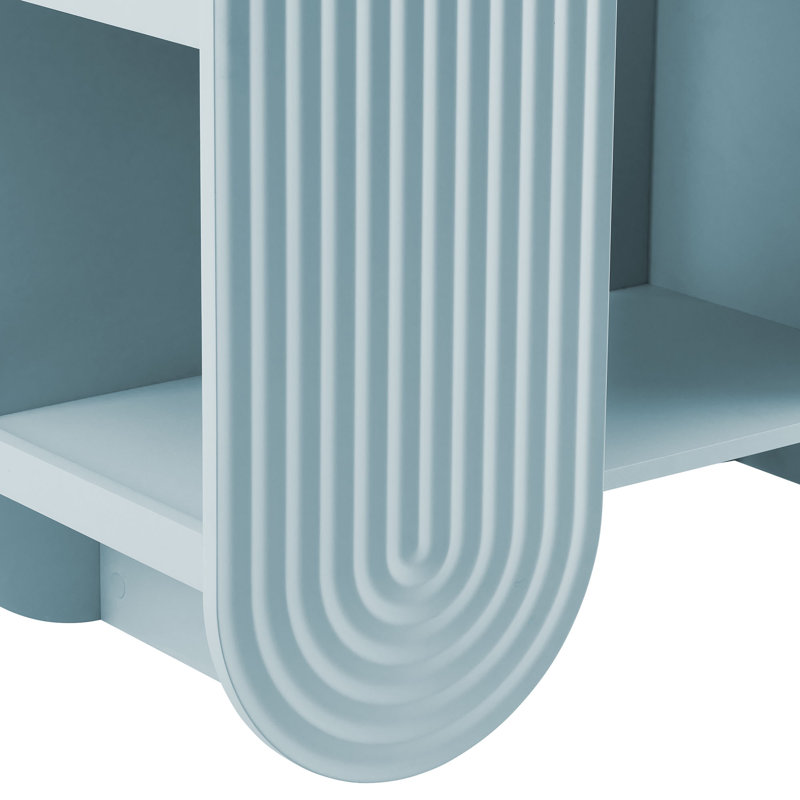 Daydream 58" Arched Bookshelf , Light Blue