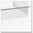 Emerson White High Gloss 1-Shelf Rectangular Side End Table