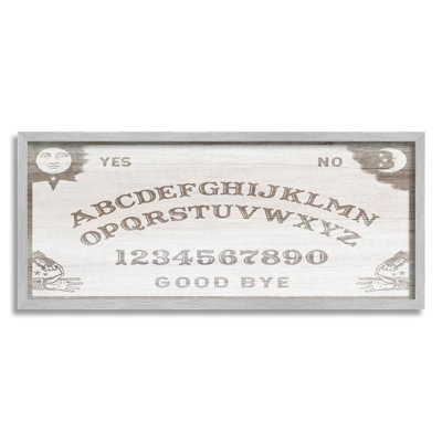 «Spooky Vintage Ouija Board» par Lil 'Rue - Art textuel sur toile