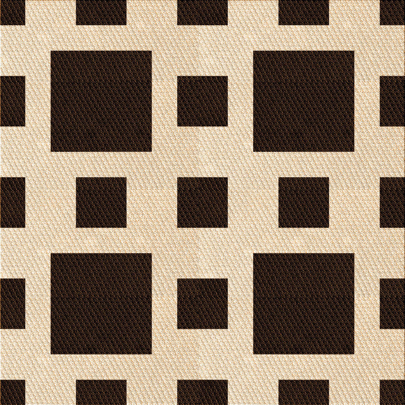 Geometric Indoor Rug, Square 5'