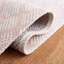 Tapis en coton rose / ivoire Martha Stewart 421-73725238