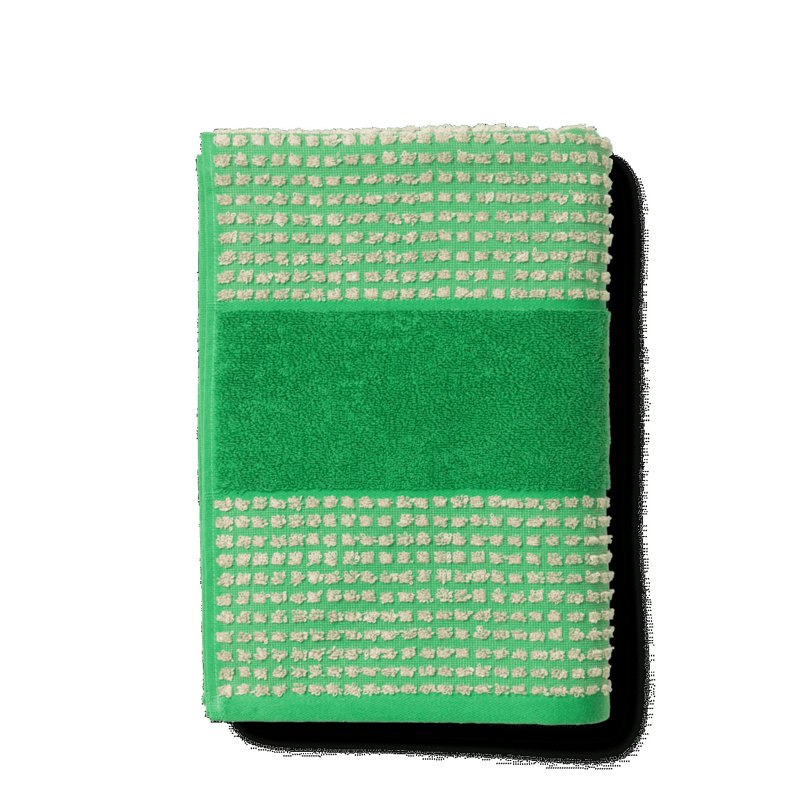 Reinetta Bath Towel, Green/Sand