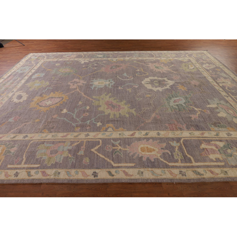 Tapis gris All-Over Oushak 10 x 14