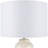 Ceramic Rounded Hourglass Cream Table Lamp