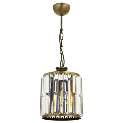 Luminaire suspendu cylindrique à 1 lumière Feldt