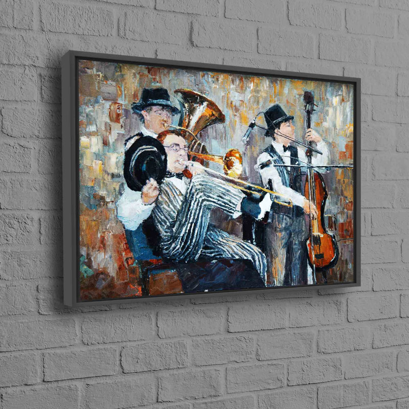 Print on Canvas, 50 cm H x 70 cm W, Framed Print without Mat, Black