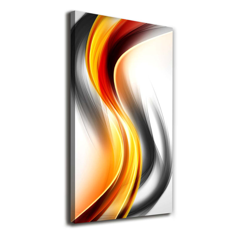 Waves Abstraction - Wrapped Canvas Print