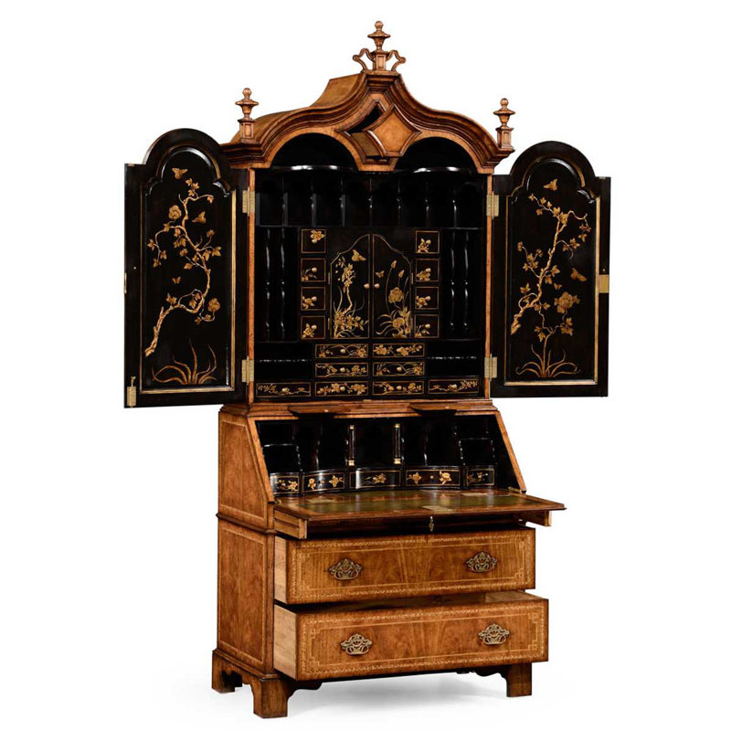 JC Traditional Solid Wood Secretary Desk