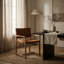 Chaise avec accoudoirs en cuir Xavier