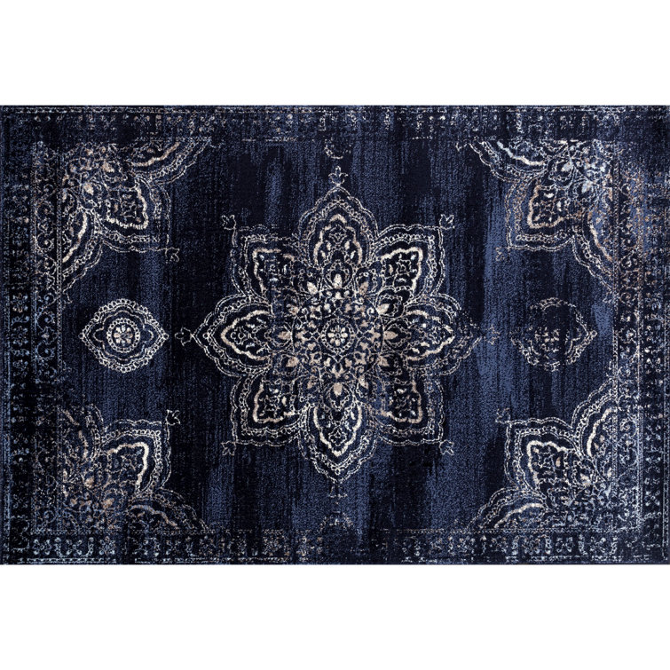 Tapis oriental bleu marine Gidran