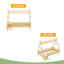 Lit plateforme House avec escalier, structure de lit simple en bois massif, profil bas et design amusant pour enfants-1055038405-1055038404