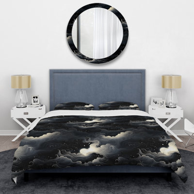 Lunar Haze Moody Patterns II Duvet Cover