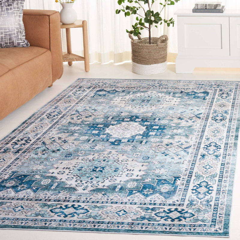 Abiha Performance Machine Washable Oriental Rug, Rectangle 5' x 8'