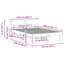 Bed Frame with Headboard Solid Pine Wood-1070559627-1070559644