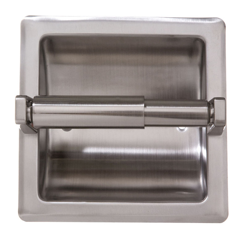 Recessed Toilet Paper Holder, Satin Nickel
