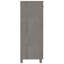 Range-chaussures, pieds en bois de pin massif gris, 4 tablettes, 43 po