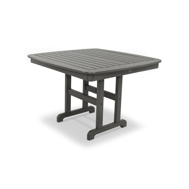 TREX Outdoors Yacht Club Dining Table, 37", Gray