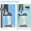 60cm 3-Speed Stainless Steel Wall Mounted Chimney Range Hood With LED Light-121450856