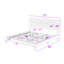 Lit plateforme tapissier capitonné à profil bas-366399579