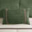 7 PC Pieced Faux Suede Comforter Set Green King-125329068-125329065