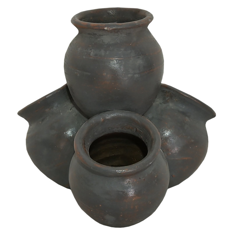 Pots en argile Waterfall , Gris