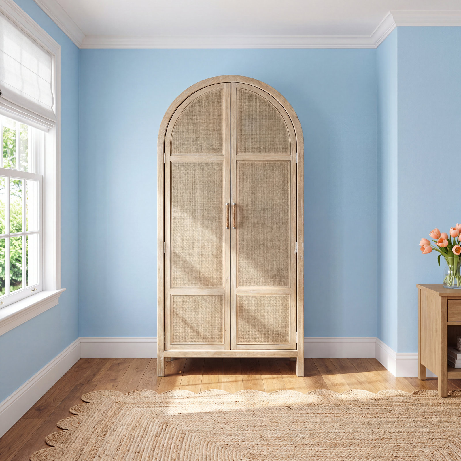 Wardrobe Armoire, Natural