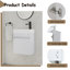 Meuble-lavabo moderne de 18 po - fixé au mur avec une cuve en résine blanche et de nombreuses avenues de rangement-324257213