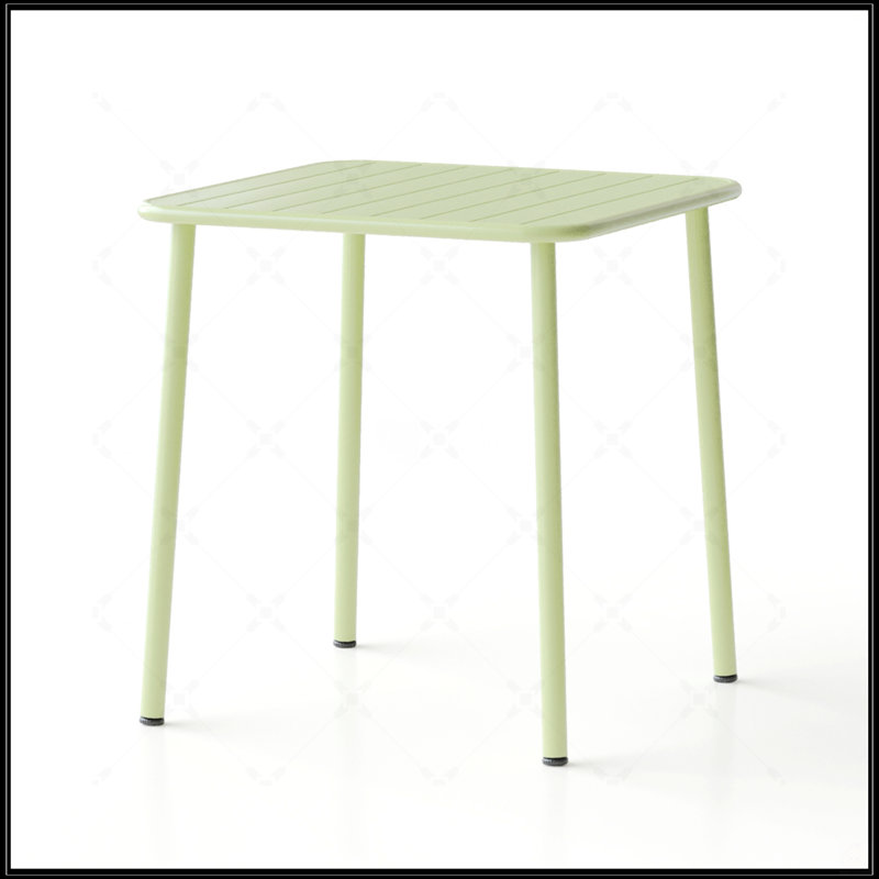 Table carrée, Vert antique