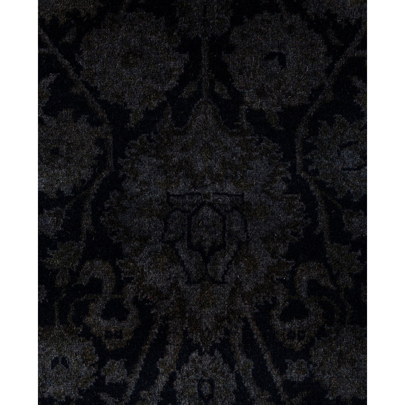 Overdyed One-of-a-Kind 2' 8" X 12' 2" Hand Knotted Area Rug