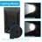 Matte Black Solar Powered Integrated LED Pathway Light Kit